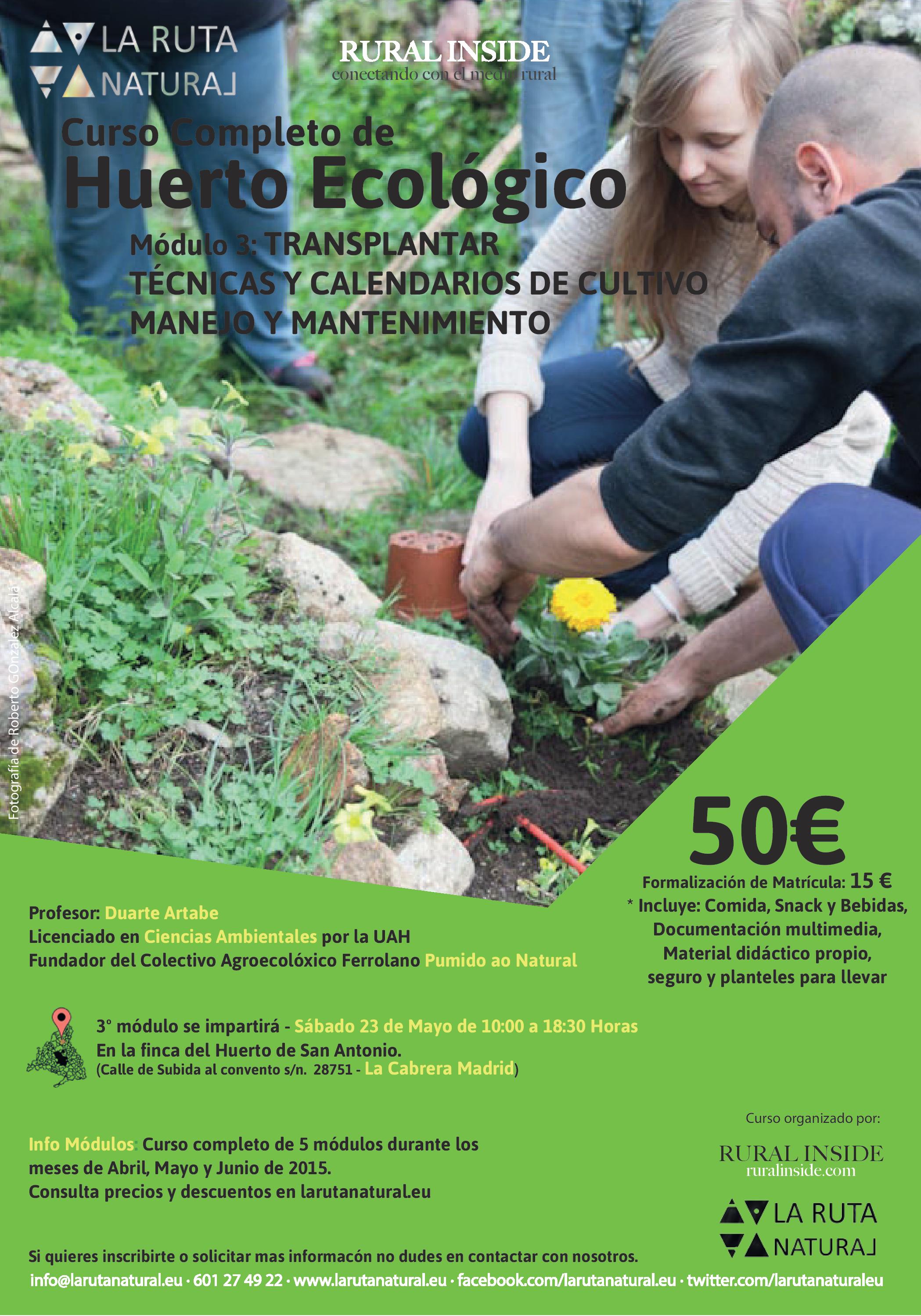 Curso Completo Diseño y Cultivo Huerto Ecológico – Módulo III – Manejo Eficiente del Huerto