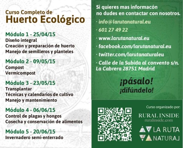 Calendario completo del Curso por Módulos